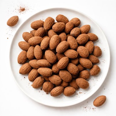 Cocoa dusted almonds