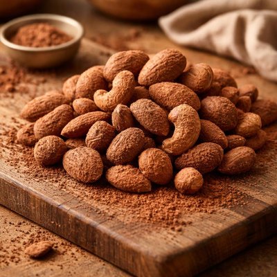 Cocoa dusted nuts