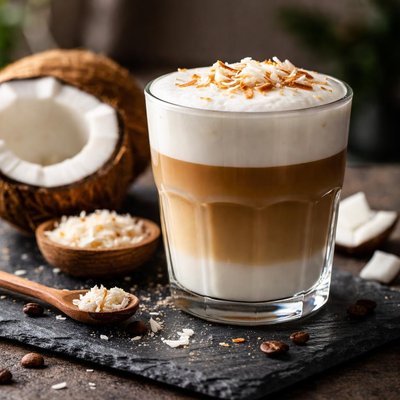 Cococnut milk latte