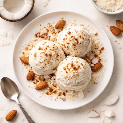 Coconut almond icecream
