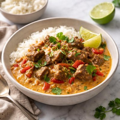 Coconut beef curry