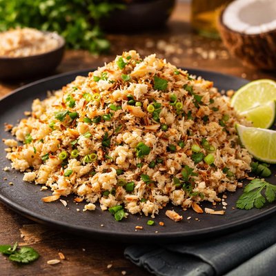 Coconut cauliflower rice