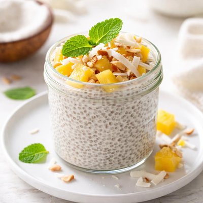 Coconut chia pudding