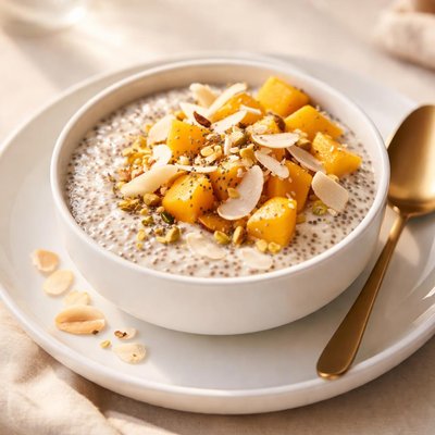Coconut chia seed pudding