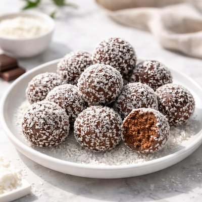 Coconut chocolate balls