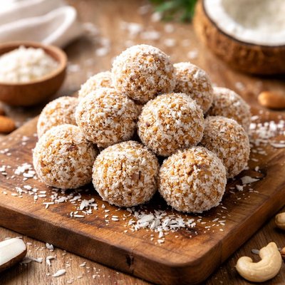 Coconut cream snack ball paleo