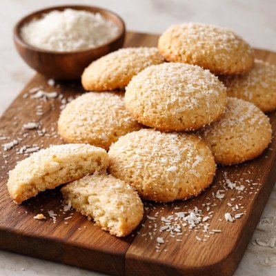 Coconut dough cookies