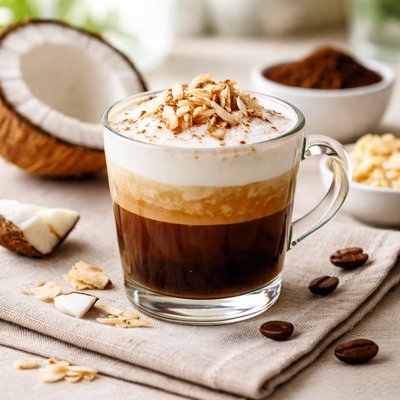 Coconut espresso coffee