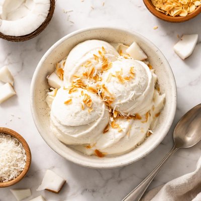 Coconut frozen yogurt