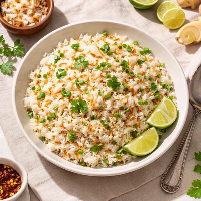 Coconut ginger rice