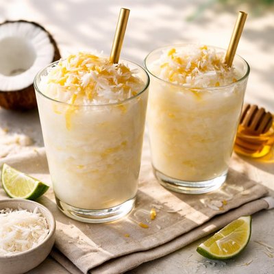 Coconut honey slushy