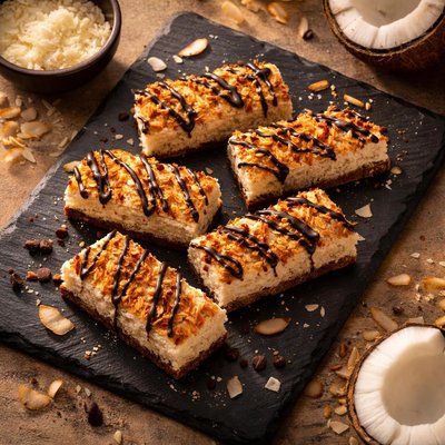Coconut macaroon bar