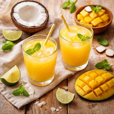 Coconut mango juice