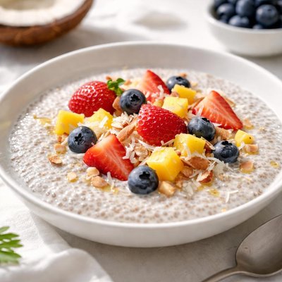 Coconut milk chia pudding