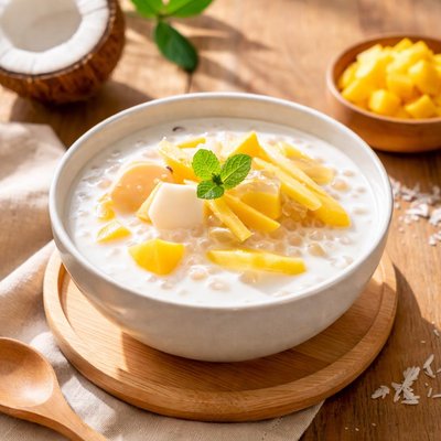 Coconut milk dessert