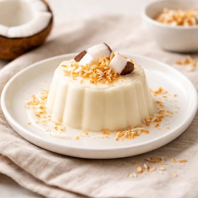 Coconut panna cotta