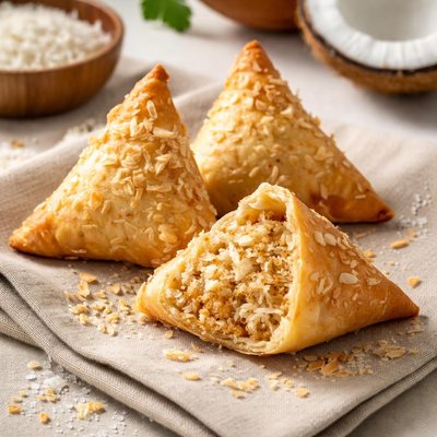 Coconut samosa