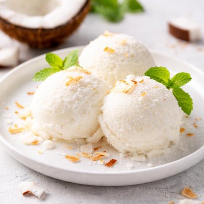 Coconut sorbet
