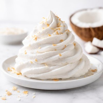 Coconut whipped toping