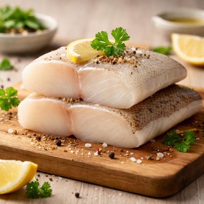 Cod fish fillets
