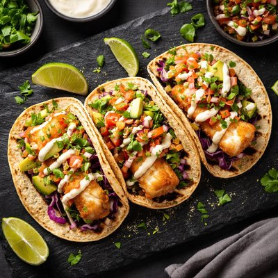 Cod fish taco