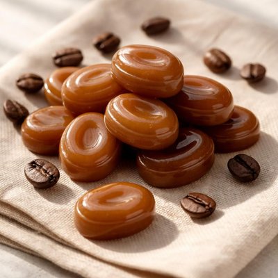 Coffee-flavored candy