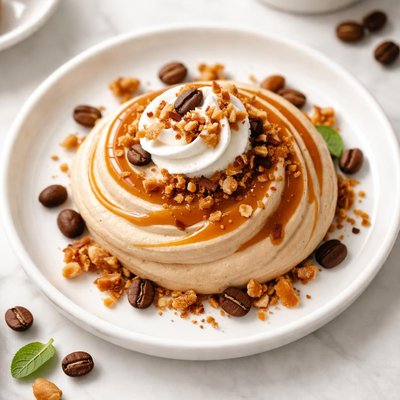 Coffee caramel mousse