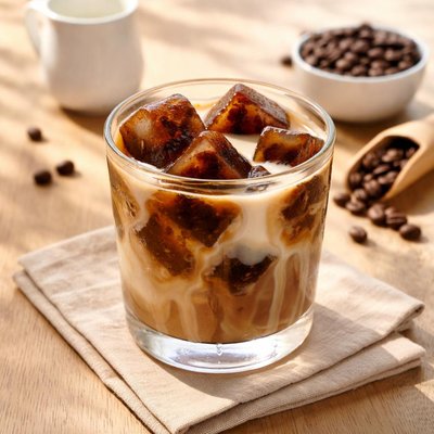 Coffee ice cubes
