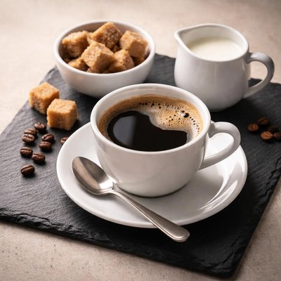 Coffee one sugar one milk