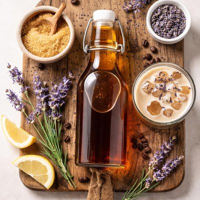 Coffee sytup lavender