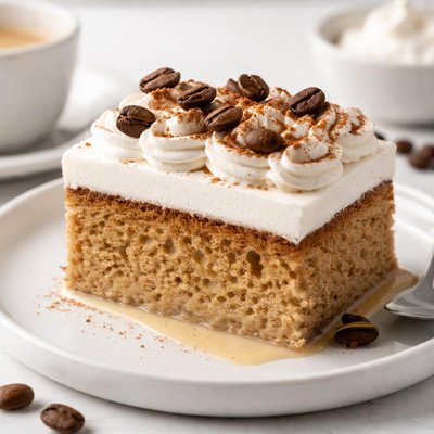 Coffee tres leches cake