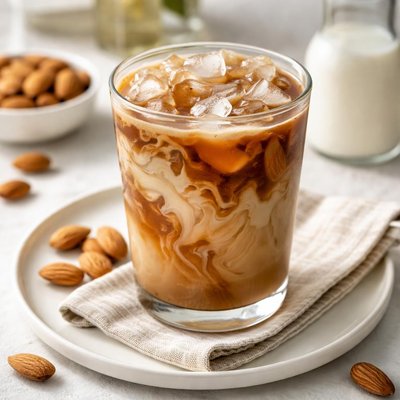 Coffee with almond milk
