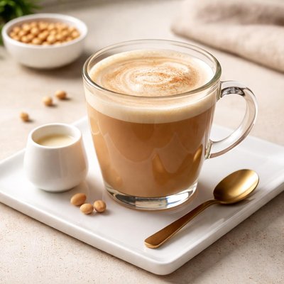 Coffee with alpro soya milk