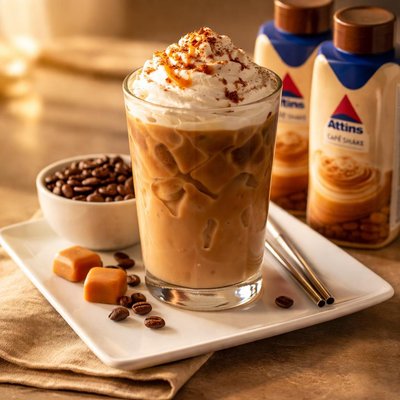 Coffee with atkins cafe shake