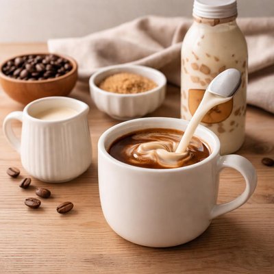 Coffee with chobani creamer