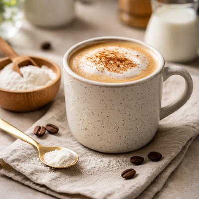 Coffee with collagen