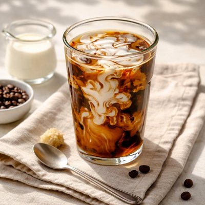 Coffee with heavy cream