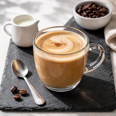 Coffee with low-fat milk