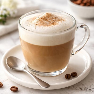Coffee with milk foam