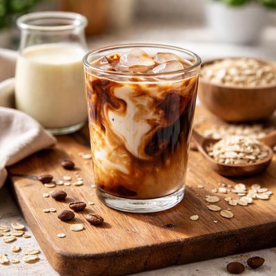 Coffee with oatmilk