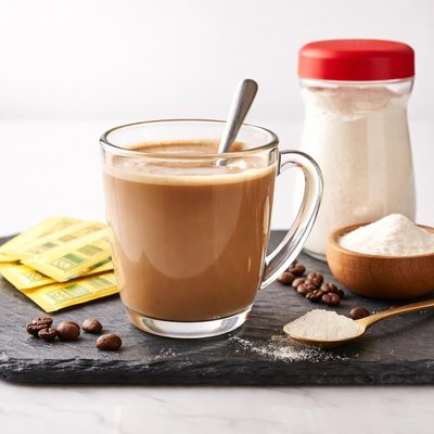 Coffee with splenda and coffee mate powdered creamer