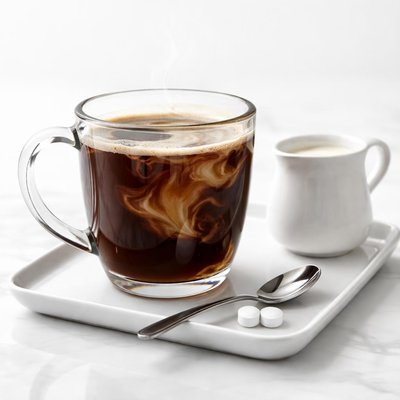 Coffee with sugar free creamer