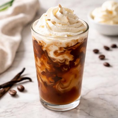 Coffee with vanilla cream