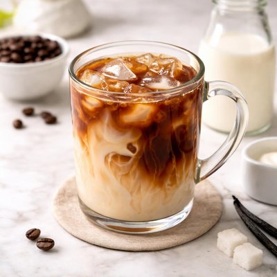 Coffee with vanilla creamer