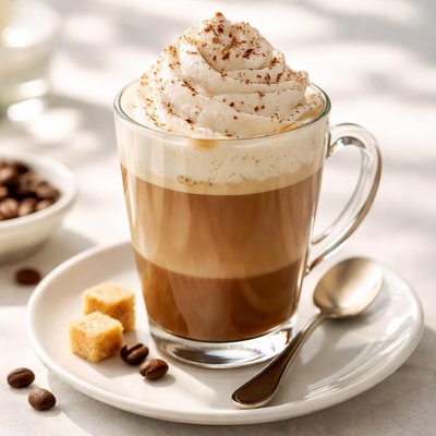 Coffee with whipped cream