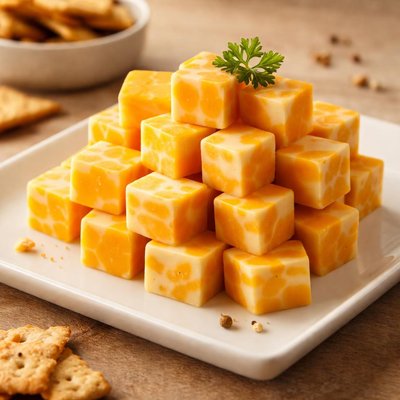 Colby jack cheese squares