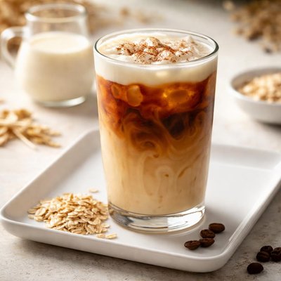 Cold brew latte mit hafermilch