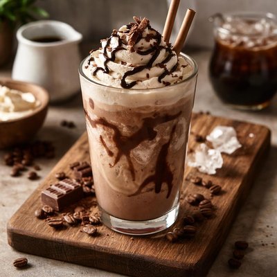 Cold brew mocha milkshake
