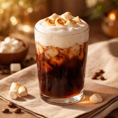 Cold brew with marshmallow cold foam