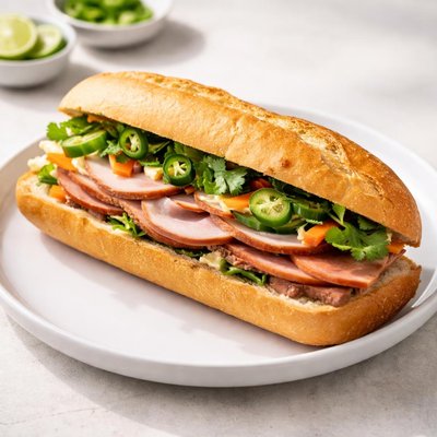 Cold cut pork banh mi